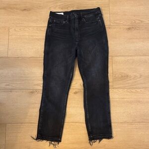 Gap Black Distressed Hem Women's Jeans